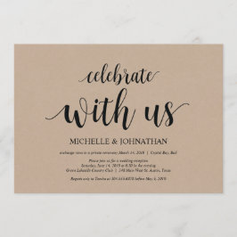 Fira med oss, bröllopsflykt inbjudningar