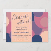 Fira med oss Färgglada cirklar Endast mottagning