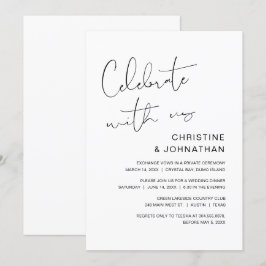 Fira med oss, modern vigselutflykt inbjudningar