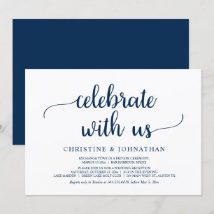 Fira med oss, Rustik Bröllopsfest  Inbjudningar