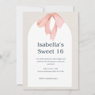 "Fira med stil – Elegant Sweet 16-inbjudan"