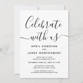 Fira med vår typografi-bröllopsinbjudan inbjudningar