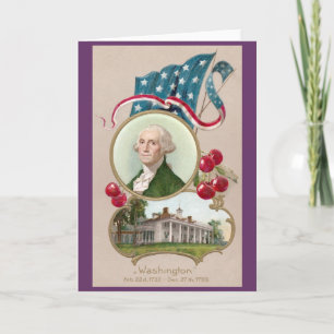 Fira minnet av George Washington Kort