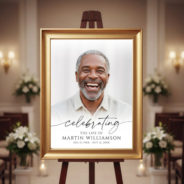 Fira minnet av Namn Foto Manus Minneshögtid Poster (Skapare uppladdad)