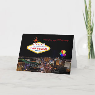 Fira mitt 21st födelsedagsfestLas Vegas kort