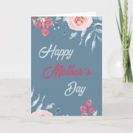 Fira Mors dag 2025 med blommor Kort