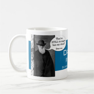 Fira muggen för Darwin dagkaffe Kaffemugg