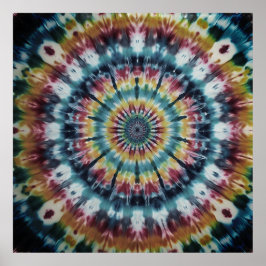 Fira National Tye-Dye Day med slående vägg Poster