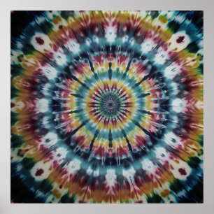 Fira National Tye-Dye Day med slående vägg Poster