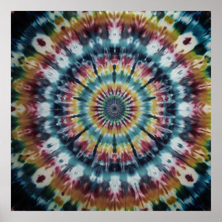 Fira National Tye-Dye Day med slående vägg Poster