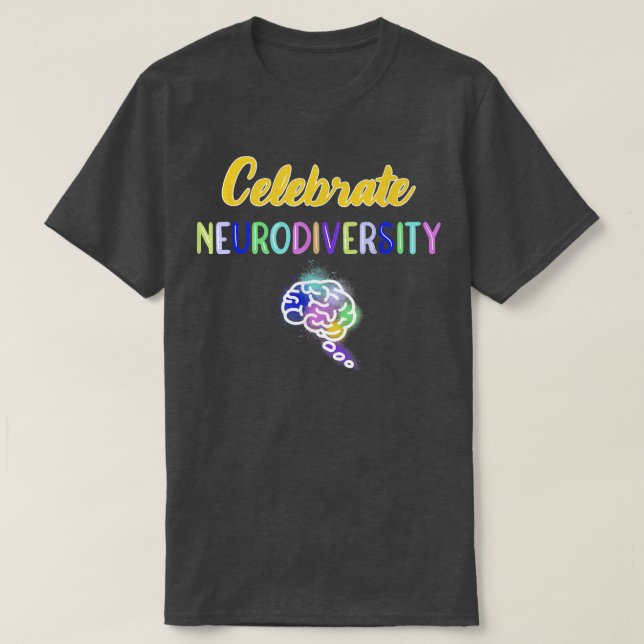 Fira neurodiversitet t shirt (Design framsida)