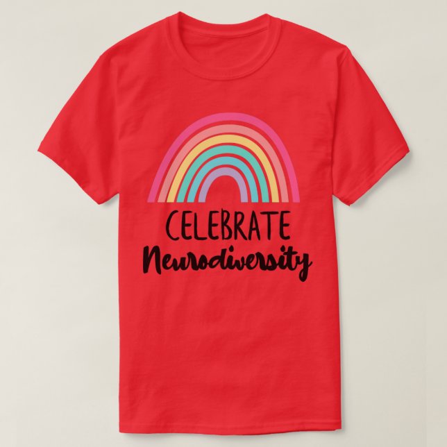 fira neurologisk mångfald7 t shirt (Design framsida)