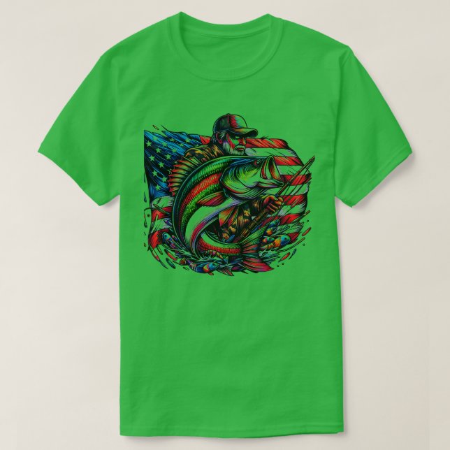 Fira och visa din kärlek att fiska med detta t shirt (Design framsida)