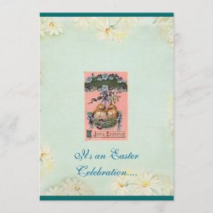 Fira påskinbjudan inbjudningar