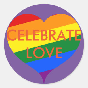 Fira Pride Sticker från Kärlek Runt Klistermärke