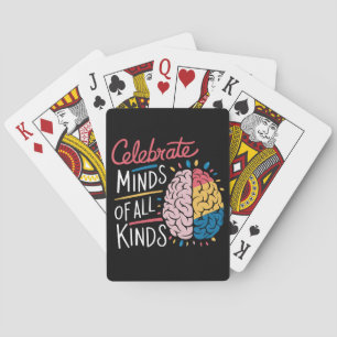 Fira sinnen av alla slag Autismmedvetenhet Casinokort
