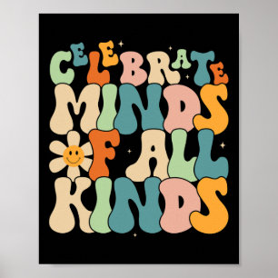 Fira sinnen av alla slag Mental hälsa Autism Poster