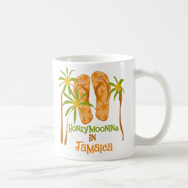 Fira smekmånad i den Jamaica muggen Kaffemugg (Höger)