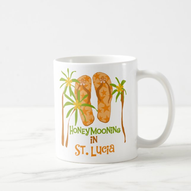 Fira smekmånad i den St Lucia muggen Kaffemugg (Höger)
