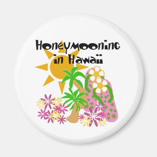 Fira smekmånad i Hawaii Magnet