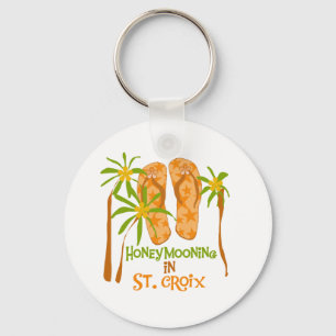 Fira smekmånad i St. Croix Keychain Nyckelring
