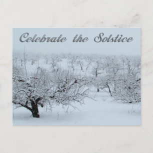 Fira Solstice Winter Scene-kort Vykort
