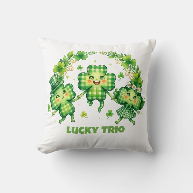 Fira St. Patrick's Day Kudde (Framsida)