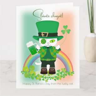 Fira St. Patrick's Day med en Lucky Cat Kort