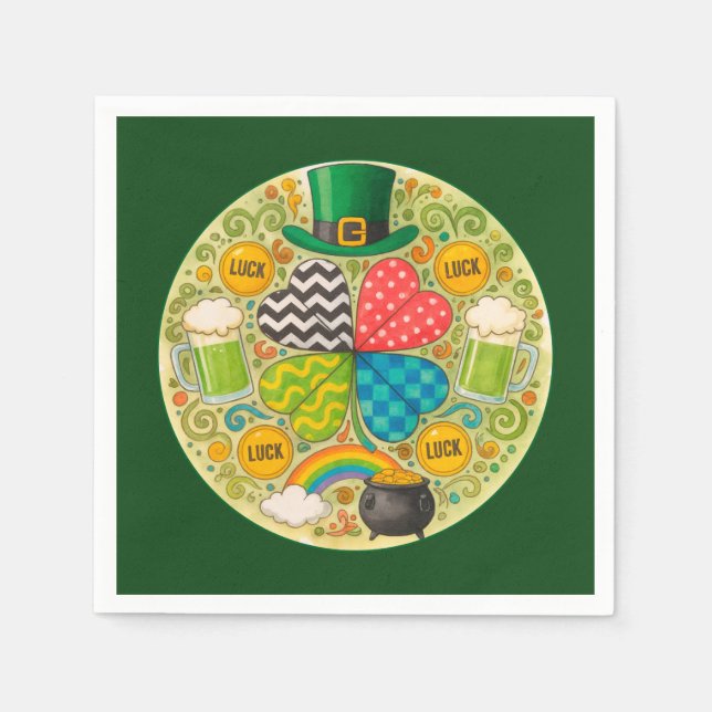 Fira St. Patrick's Day Pappersservett (Framsidan)