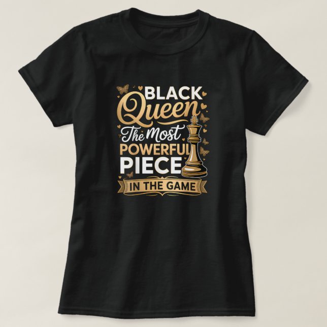 Fira starka kvinnor svarta historiemånaden  t shirt (Design framsida)