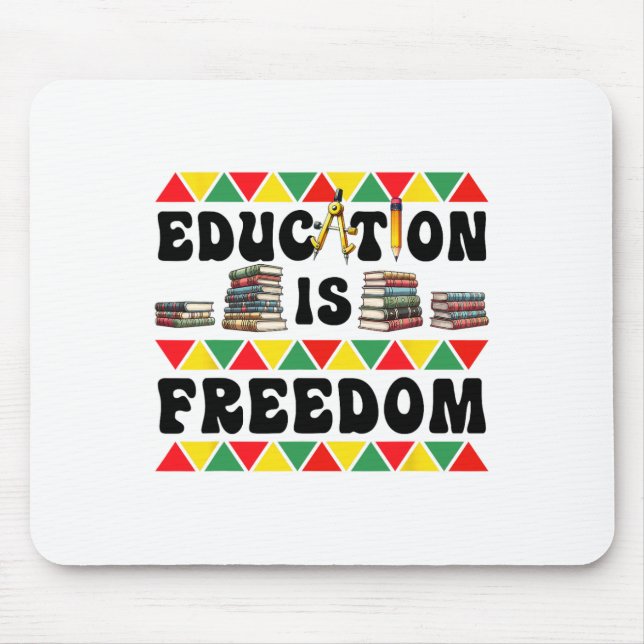 Fira svart historik månad med frihet musmatta (Framsidan)