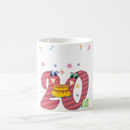 fira tjugo år kaffemugg