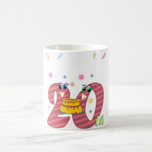 fira tjugo år kaffemugg