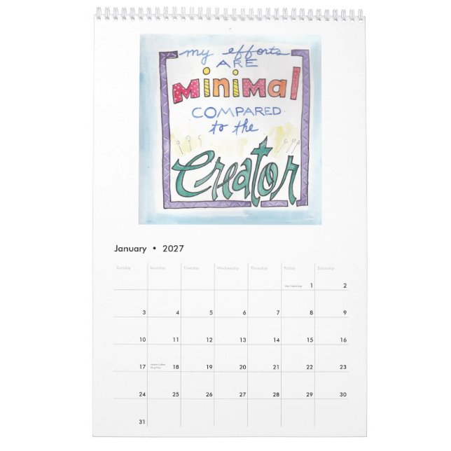 Fira trokalendern kalender (Jan 2027)