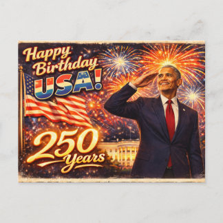 Fira USA Barack Obama Vykort