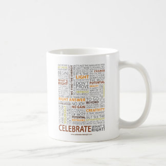 Fira vad är den högra muggen kaffemugg