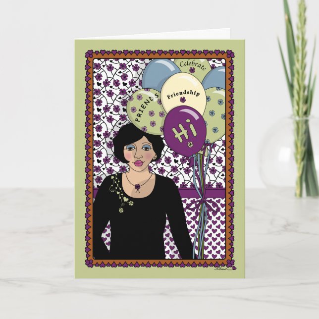 Fira Vänskap_A_Hälsning Kort (Framsida)