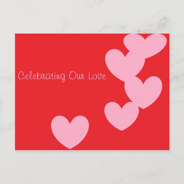 Fira vår kärlekvykort vykort (Framsida)