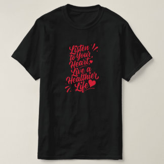 Fira World Heart Day med snygg typografi T Shirt