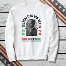 Firande 100 år BHM SVARTA HISTORIE MÅNADEN Lång Ärmad Tröja