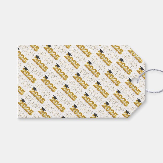 Firande 2025 Studenten Mönster Presentetikett (Framsidan (Horisontell))