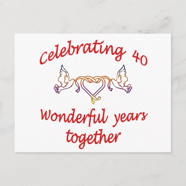 Firande 40 år vykort (Framsida)