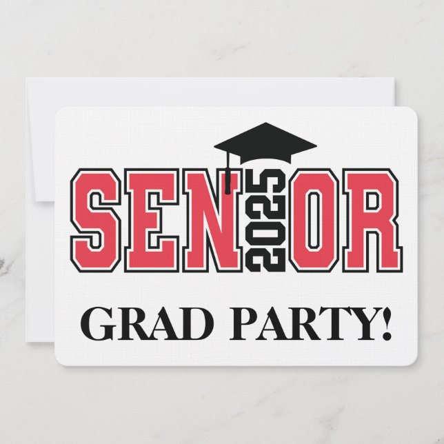 Firande av 2025 års Studenten-klass Inbjudningar (Framsida)