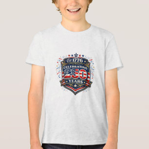Firande av 250 år av amerikansk frihet t shirt