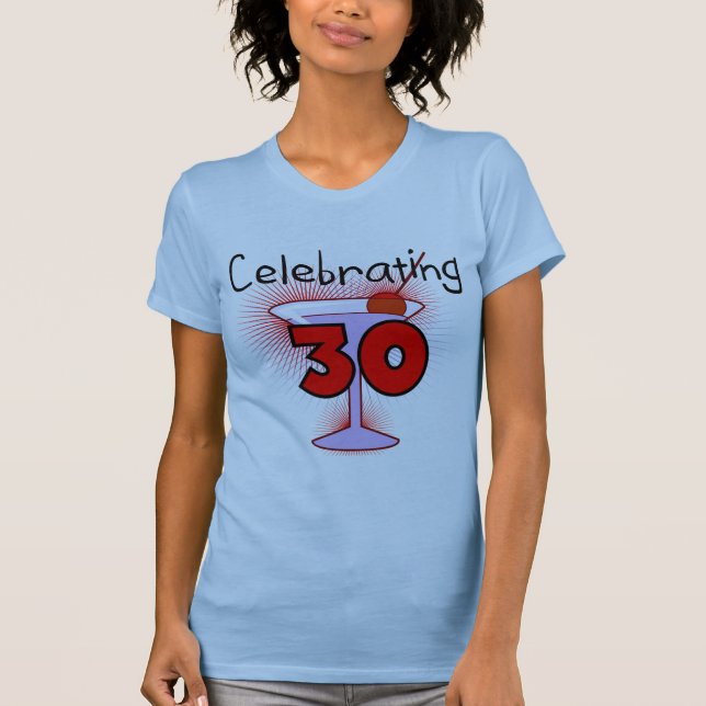 Firande av 30 skjortor och gåvor t-shirt (Framsida)
