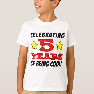 Firande av 5 års Coola Tee Shirt
