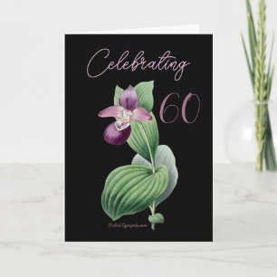 Firande av 60 Orchid av Pierre Redoute Kort