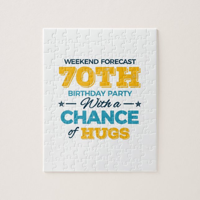 firande av 70-årsdagen pussel (Vertikal)