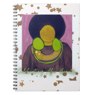 Firande av Afro Beauty Anteckningsbok