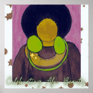 Firande av Afro Beauty Poster